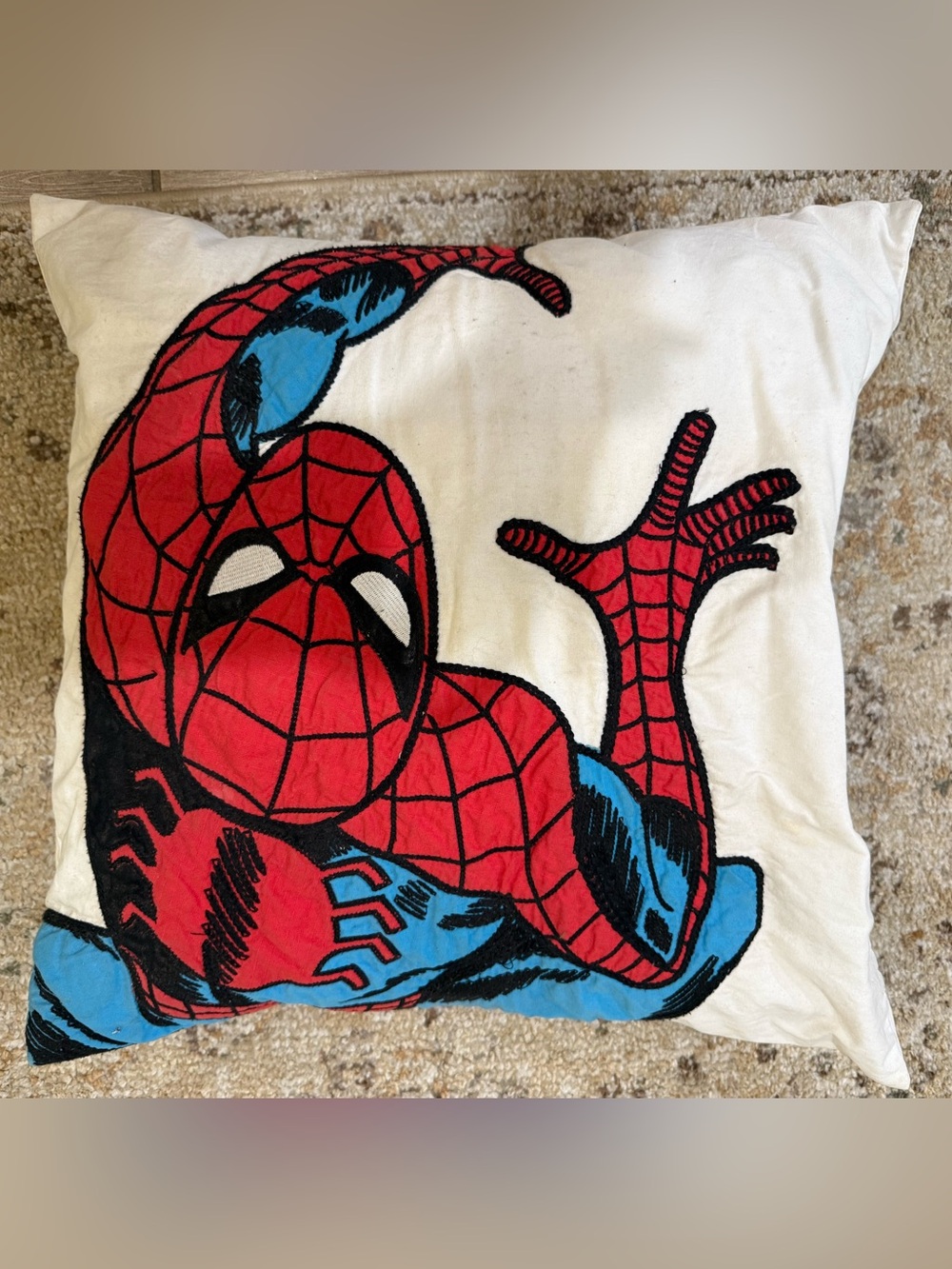 Pottery Barn Kids Spider-Man Red Blue pillow cover ONLY